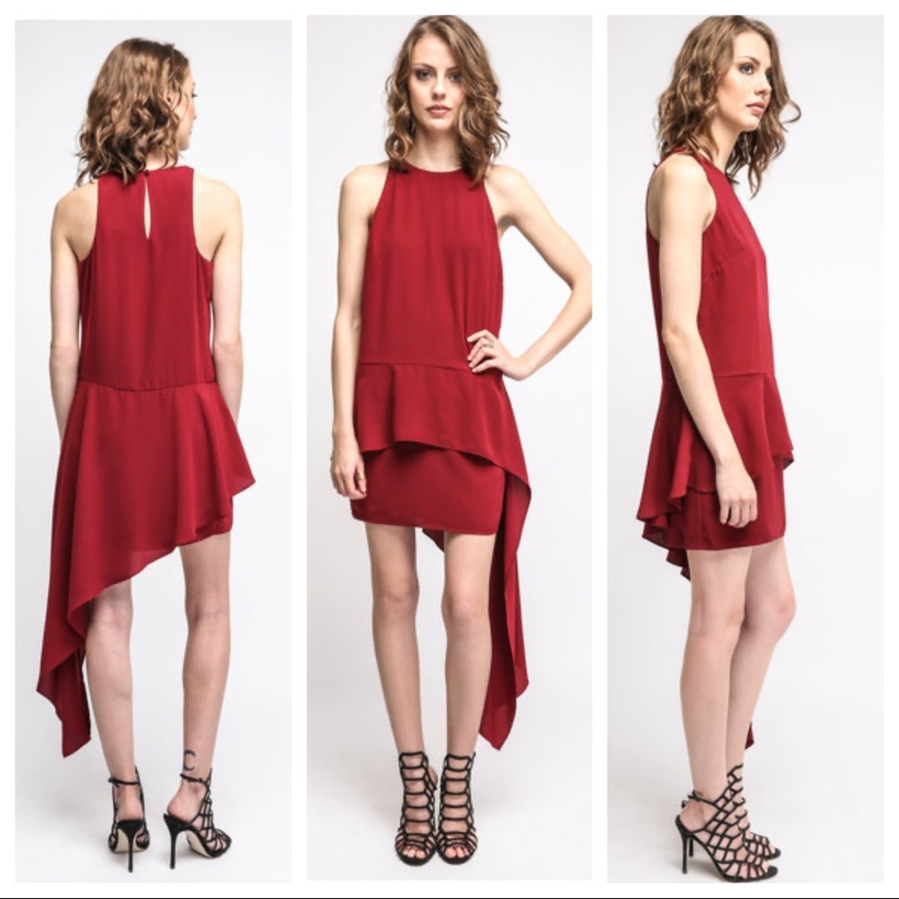 NWT! Ali & Jay Side Drape Mini Dress